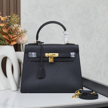 HERMÈS SCHULTERTASCHE KELLY 28CM FEU RETOURNE GOLD - 1:1 HIGH END