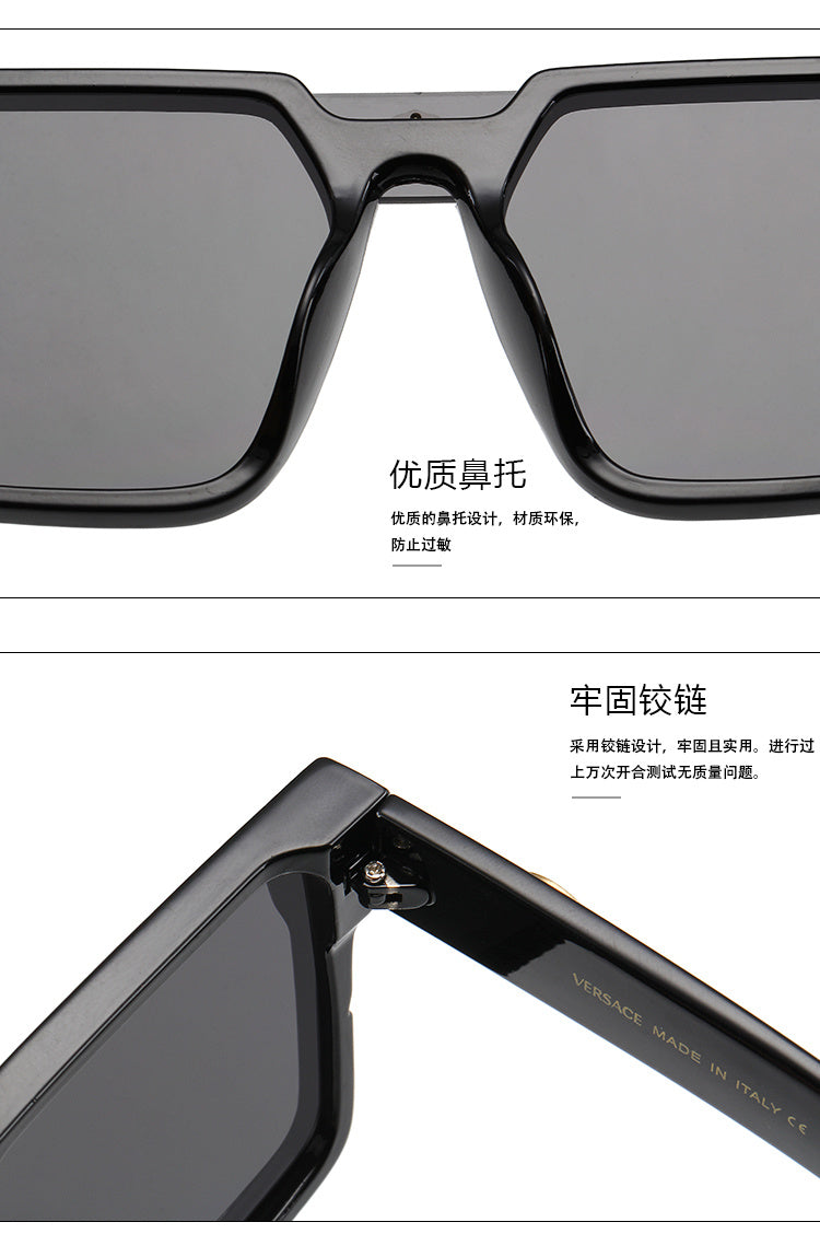 VERSACE GEOMETRIC SHIELD SUNGLASSES – FULL SET – 1:1 HIGH END