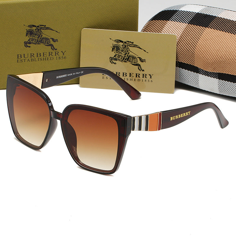 BURBERRY BB CLASSIC STRIPED SUNGLASSES – FULL SET – 1:1 HIGH END