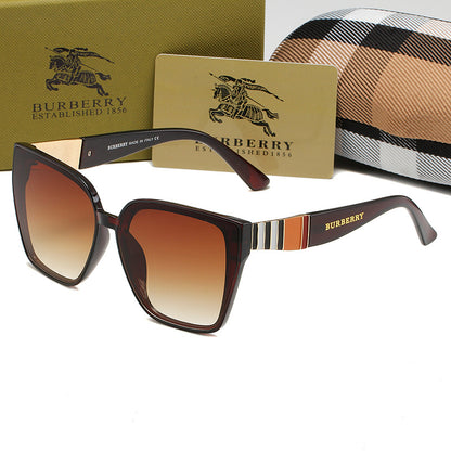 BURBERRY BB CLASSIC STRIPED SUNGLASSES – FULL SET – 1:1 HIGH END