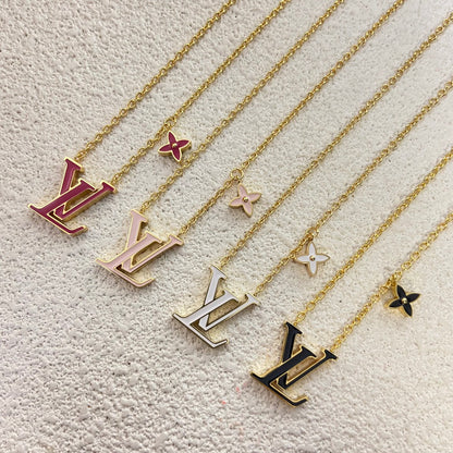 LOUIS VUITTON ICONIC ENAMEL NECKLACE – Full Set  - 1:1 HIGH END