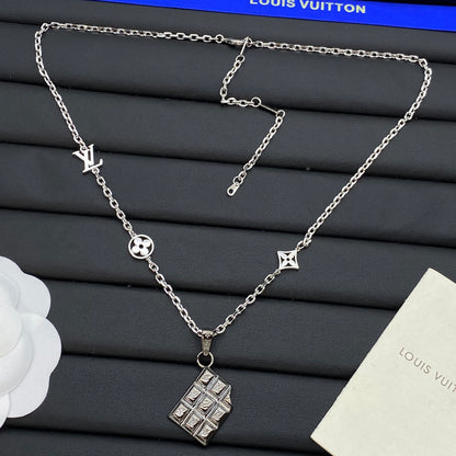 LOUIS VUITTON MONOGRAM TAG NECKLACE – Full Set - 1:1 HIGH END