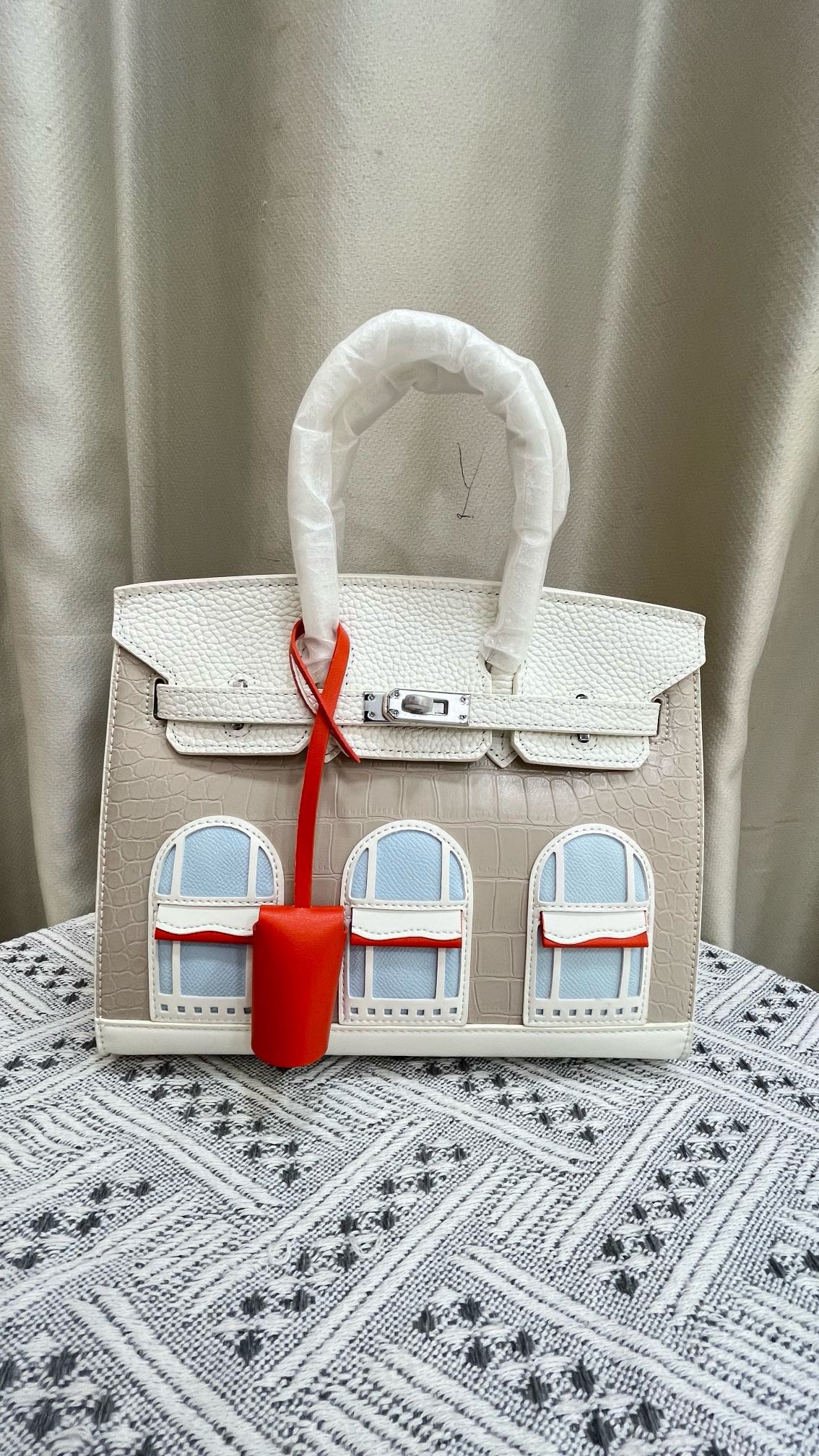 HERMÈS BIRKIN Hermès "Snow" Faubourg Birkin Sellier 30 Neige Matte Alligator Palladium Hardware Limited Edition  - 1:1 HIGH END