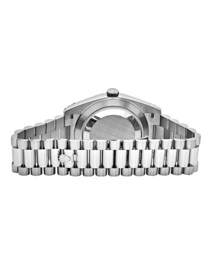 Rolex Day-Date 40mm Platinum – Ice Blue Arabic Dial with President Bracelet