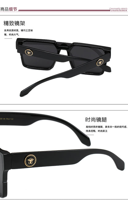 VERSACE GEOMETRIC SHIELD SUNGLASSES – FULL SET – 1:1 HIGH END