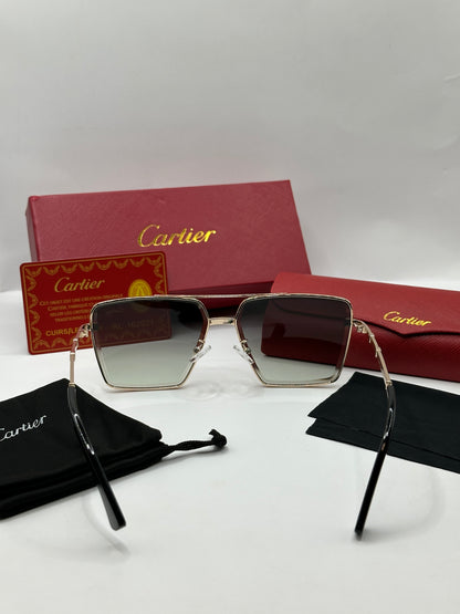 Cartier Sonnenbrille in Gold Verlaufstönung C2