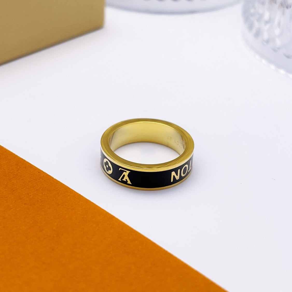 LOUIS VUITTON ENAMEL RING – Full Set  - 1:1 HIGH END