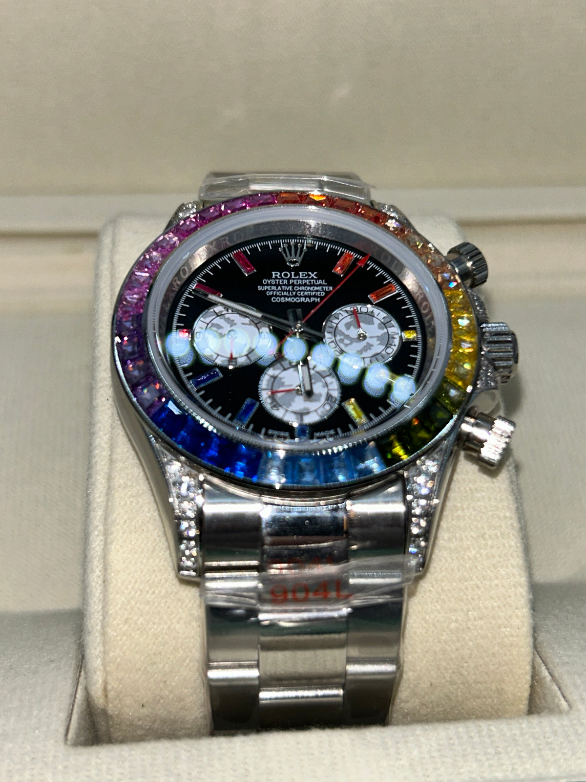 ROLEX DAYTONA RAINBOW ICED 40mm U1 FACTORY - AUTOMATIK