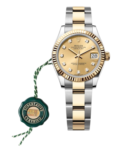 Rolex Datejust 31mm Gold with Diamonds Dial  Bicolor Jubilee - U1 FACTORY - AUTOMATIK