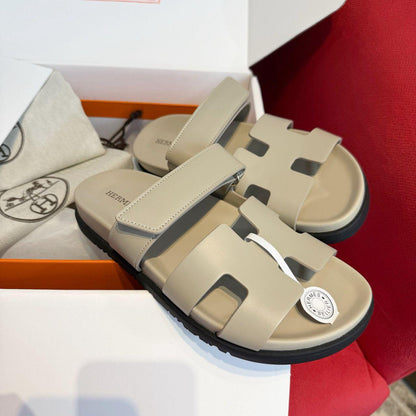 HERMES CHYPRE ECHT-LEDER RÖMERSANDALEN - SUPER CLONE | BEIGE
