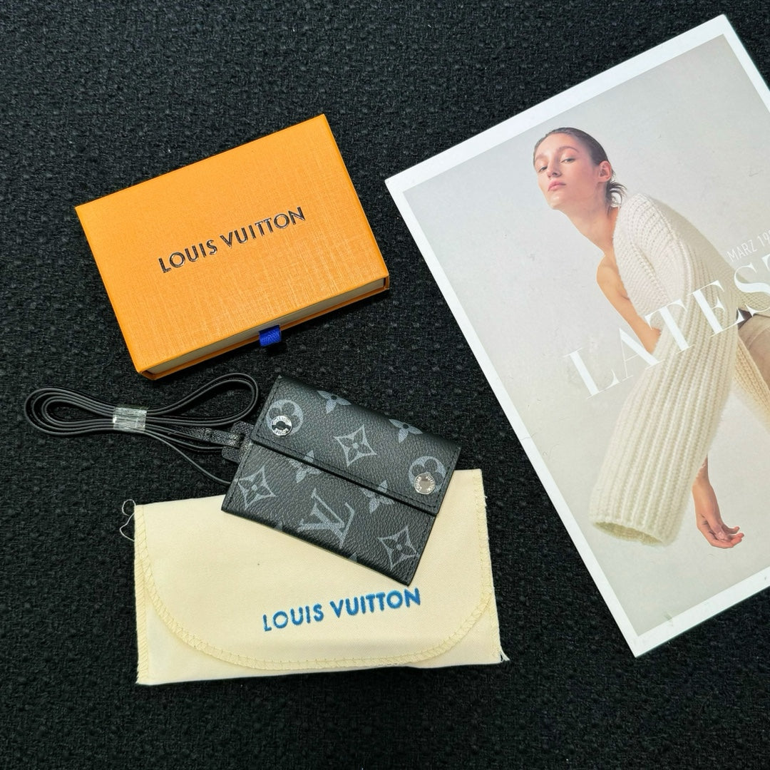 LOUIS VUITTON CARDHOLDER NECKLACE – Full Set  - 1:1 HIGH END