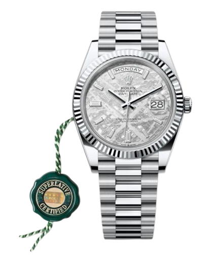 Rolex Day-Date White Meteorite Dial 40mm - U1 FACTORY - AUTOMATIK