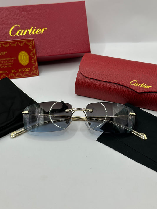 Cartier Sonnenbrille in Gold Verlaufstönung C6