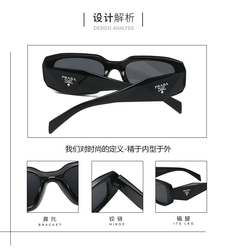 PRADA GEOMETRIC SUNGLASSES – FULL SET – 1:1 HIGH END