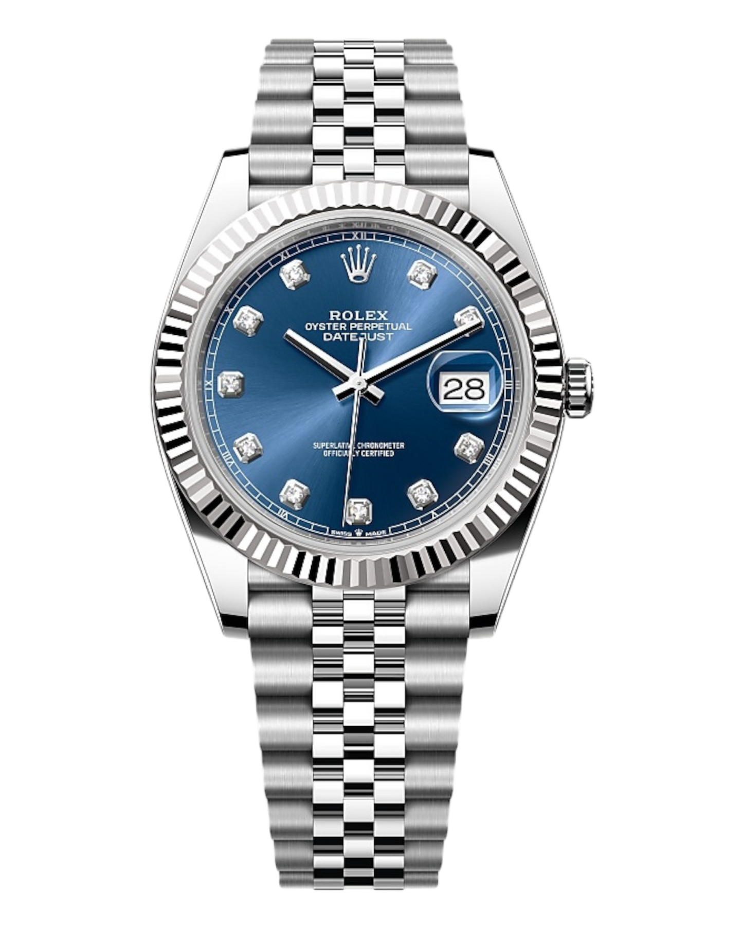 Rolex Datejust 36mm Blue with Diamonds Dial - Jubilee - U1 FACTORY - AUTOMATIK