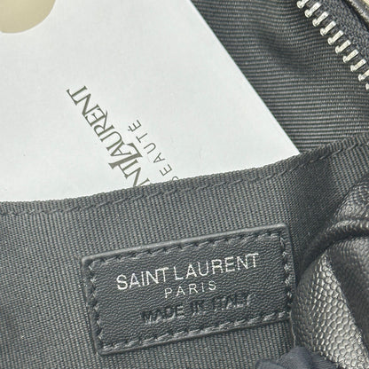 SAINT LAURENT Grain De Poudre Matelasse Chevron Quilted Round Vinyle Camera Bag - 1:1 HIGH END