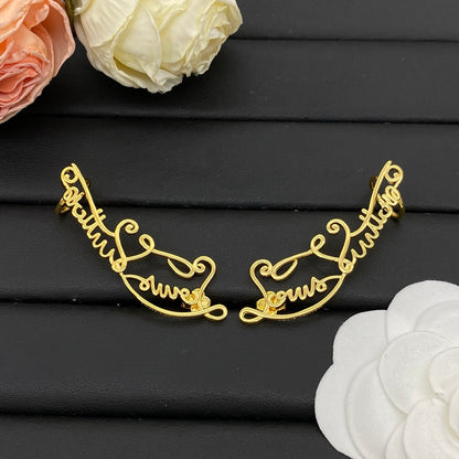 LOUIS VUITTON LV SCRIPT HOOPS – FULL SET - 1:1 HIGH END