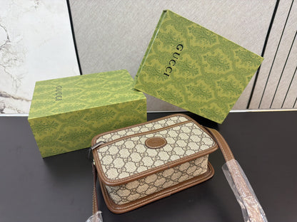 GUCCI GG SUPREME MINI SHOULDER BAG – FULL SET – 1:1 HIGH END