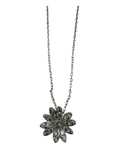 Swarovski Halskette mit Margeriten-Anhänger und Kristallen