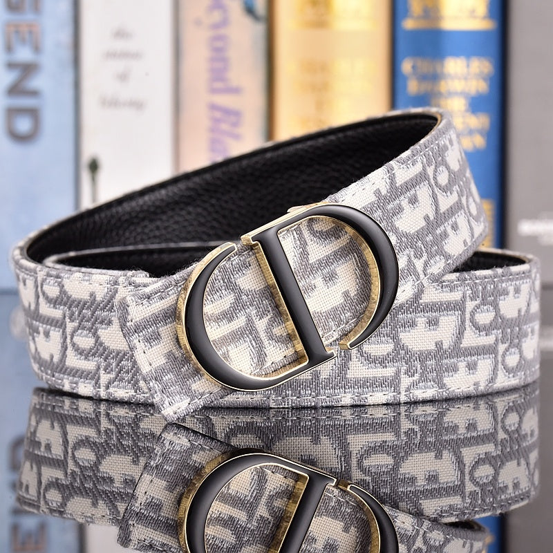 DIOR OBLIQUE CD OVAL RETRO BUCKLE BELT – FULL SET – 1:1 HIGH END