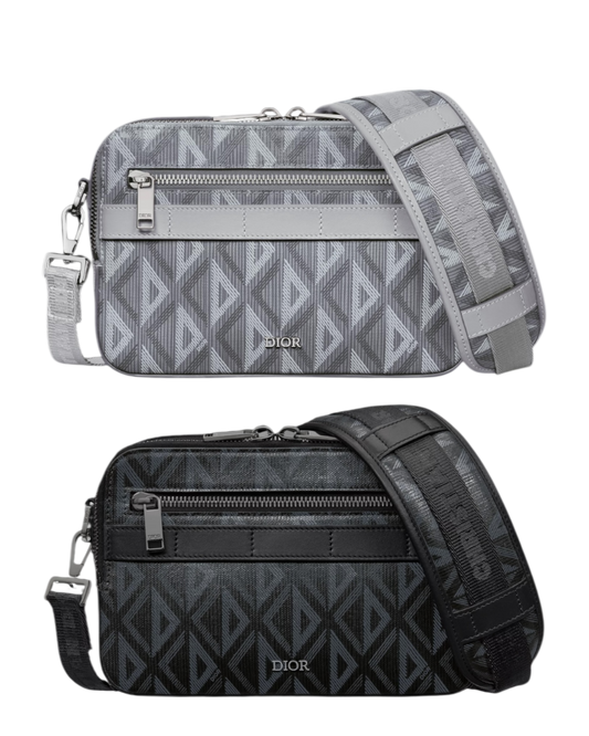 Dior CD Diamond Safari Bag 1:1 Replica – Grey or Black