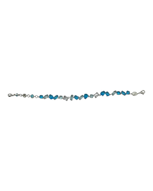 Swarovski Armband in Blau und Aquatönen
