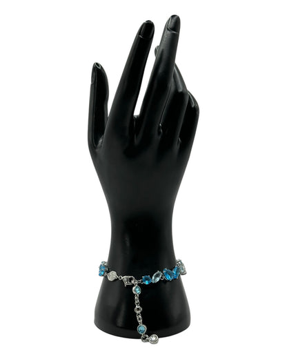 Swarovski Armband in Blau und Aquatönen