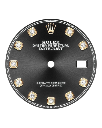 Rolex Datejust Black with Diamonds Dial, Bicolor 36mm Jubilee - U1 FACTORY - AUTOMATIK