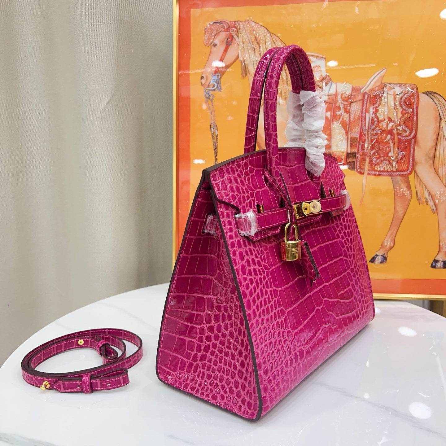 HERMÈS BIRKIN 30CM CROCODILE GOLD HARDWARE - 1:1 HIGH END