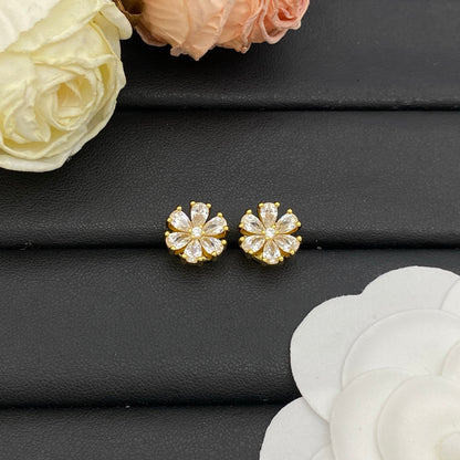 VAN CLEEF & ARPELS DAISY EARRINGS – FULL SET – 1:1 HIGH END