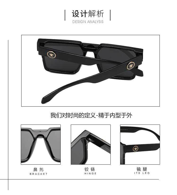 VERSACE GEOMETRIC SHIELD SUNGLASSES – FULL SET – 1:1 HIGH END