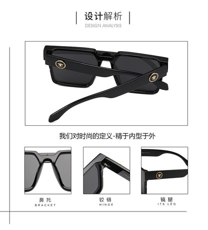VERSACE GEOMETRIC SHIELD SUNGLASSES – FULL SET – 1:1 HIGH END