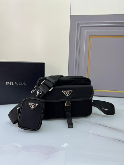PRADA BAUCHTASCHE Re-Nylon und Saffiano-Leder | 7A SUPER CLONE | ORIGINAL QUALITÄT | FULLSET MIT BOX etc.