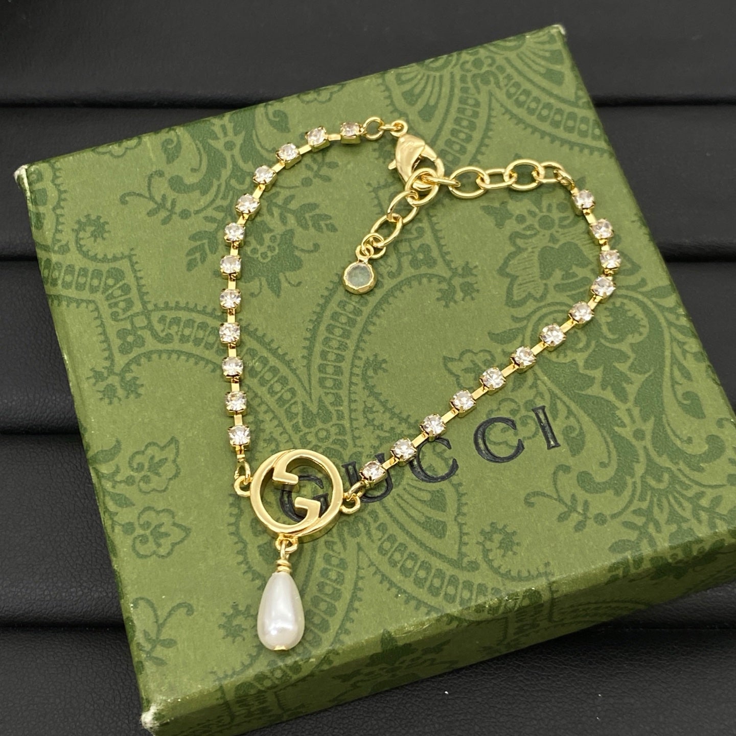 GUCCI GG MARMONT CRYSTAL BRACELET – Full Set - 1:1 HIGH END