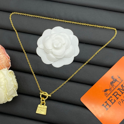 HERMÈS AMULETTES BIRKIN PENDANT NECKLACE – Full Set - 1:1 HIGH END
