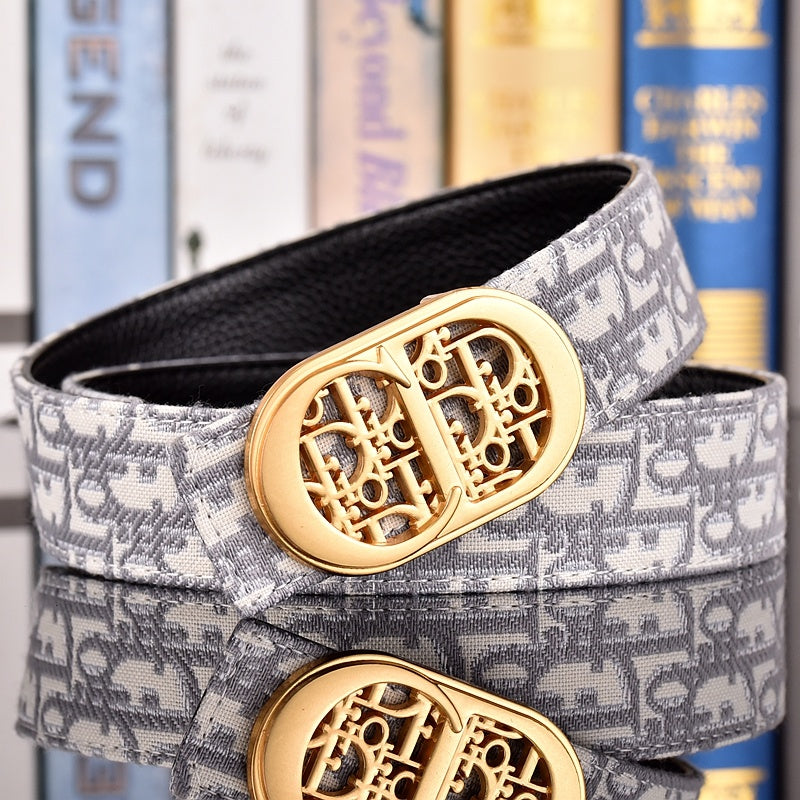 DIOR OBLIQUE CD RETRO BUCKLE BELT – FULL SET – 1:1 HIGH END