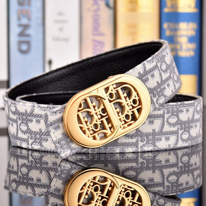 DIOR OBLIQUE CD RETRO BUCKLE BELT – FULL SET – 1:1 HIGH END