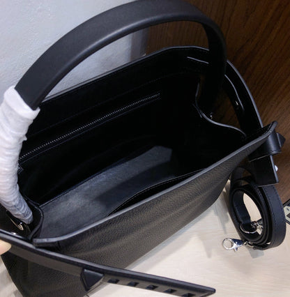 HERMÈS MEDOR BAG GRIS MEYER TOGO AND SWIFT PALLADIUM 28CM HARDWARE - 1:1 HIGH END