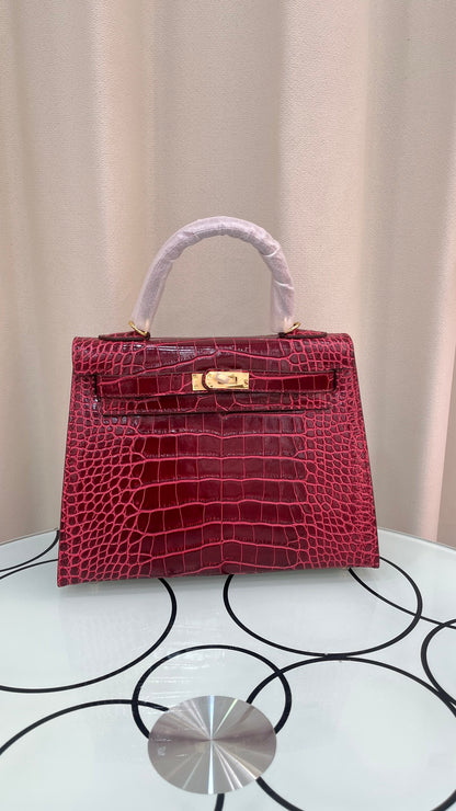 HERMÈS KELLY CROCODILE 25CM  - 1:1 HIGH END