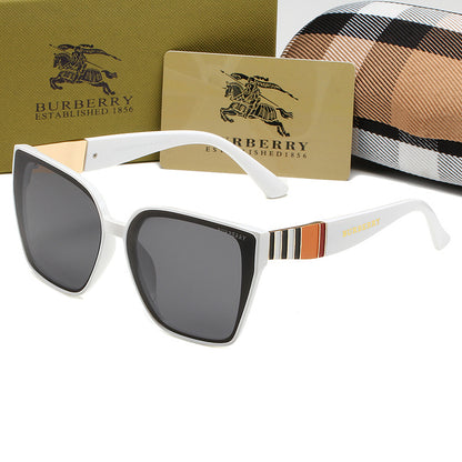 BURBERRY BB CLASSIC STRIPED SUNGLASSES – FULL SET – 1:1 HIGH END