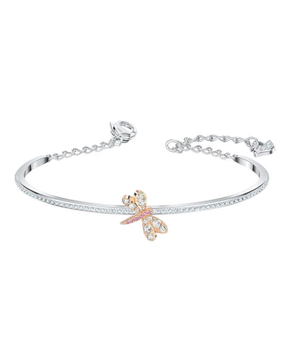 Swarovski Sparkling Dragonfly Armband, Roségold-Finish