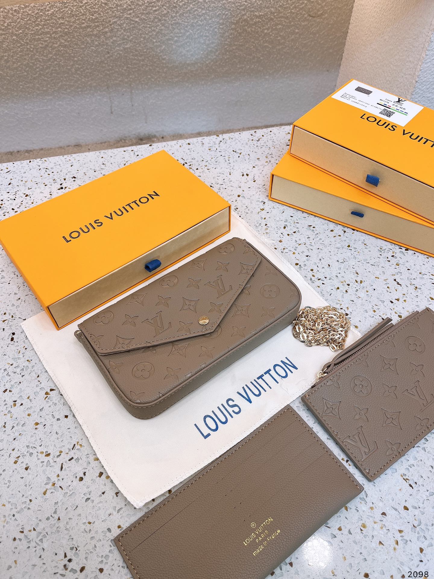LOUIS VUITTON POCHETTE FÉLICIE – Full Set  - 1:1 HIGH END