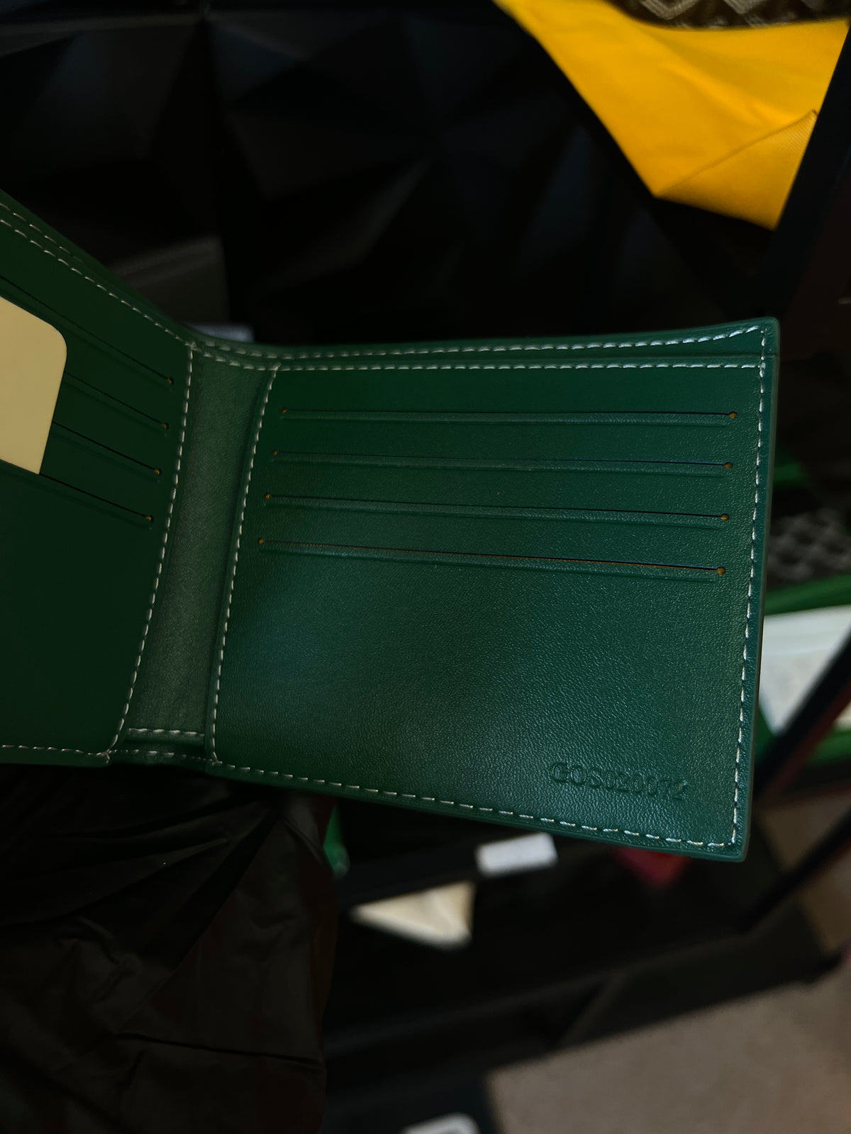 GOYARD WALLET - GREEN - PU LEATHER - SUPER CLONE - WITH BOX