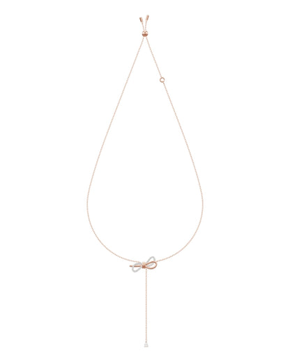 Swarovski Halskette mit Schleifen-Anhänger