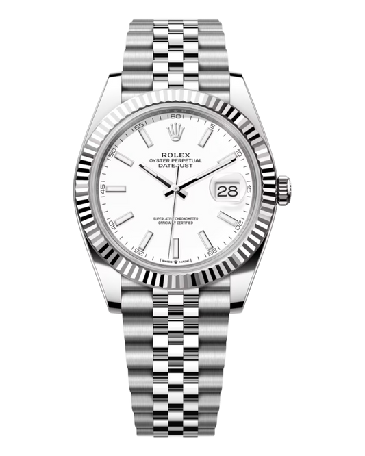 Rolex Datejust 41mm White Dial U1 FACTORY - AUTOMATIK - Jubilee