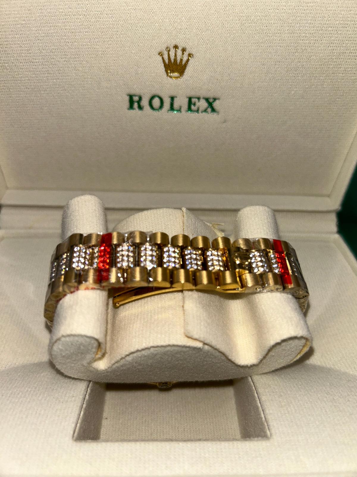 ROLEX HALF ICED DATE JUST 41MM U1 FACTORY - AUTOMATIK