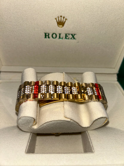 ROLEX HALF ICED DATE JUST 41MM U1 FACTORY - AUTOMATIK