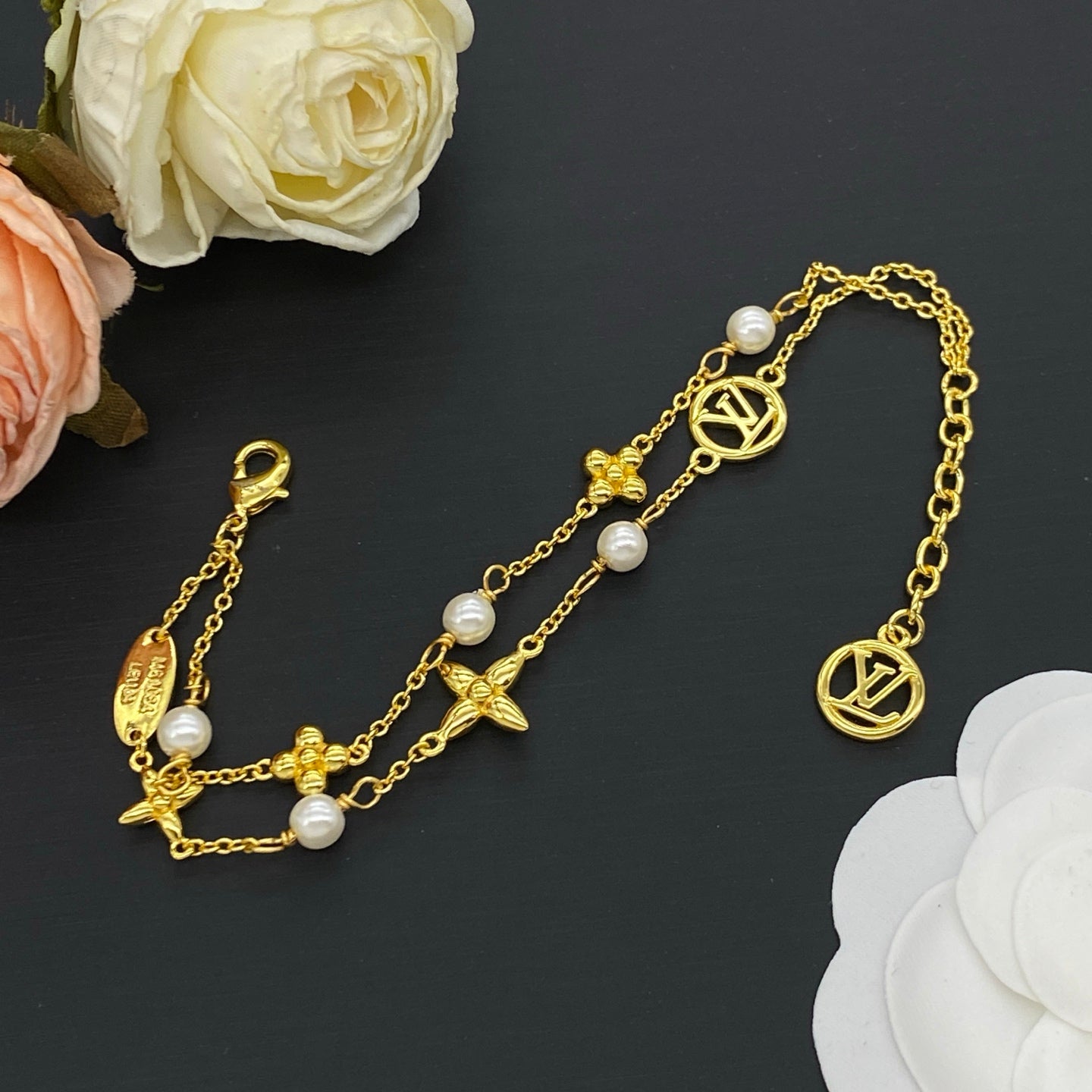 LOUIS VUITTON IDYLLE BLOSSOM NECKLACE / BRACELET – Full Set - 1:1 HIGH END