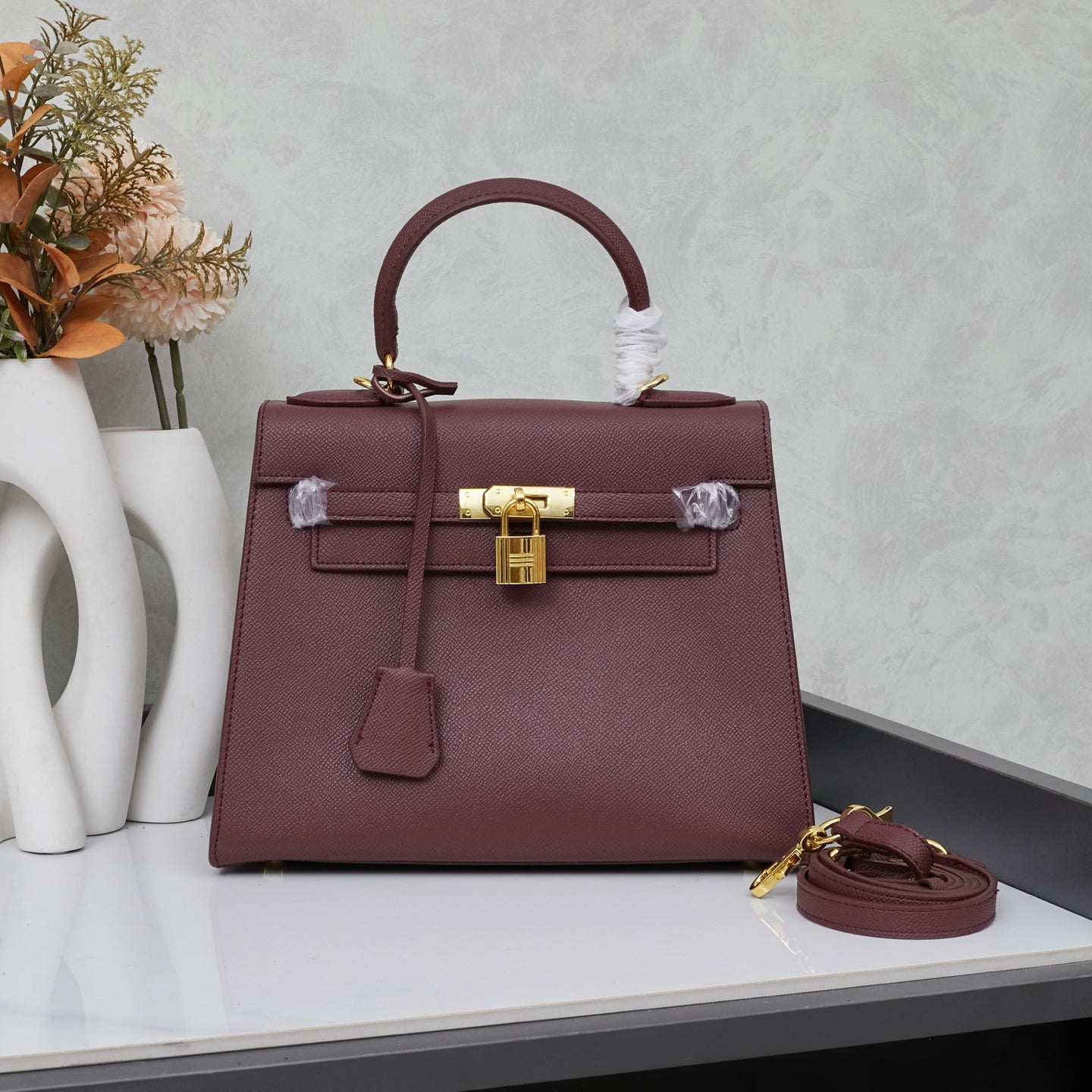 HERMÈS 25CM KELLY SELLIER ORANGE EPSOM LEATHER GOLD HARDWARE - 1:1 HIGH END