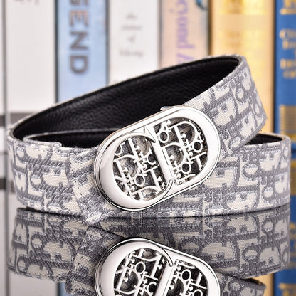 DIOR OBLIQUE CD RETRO BUCKLE BELT – FULL SET – 1:1 HIGH END